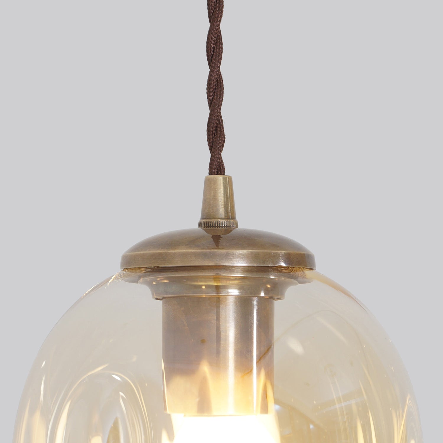 Modern Glass Globe Branching pendant - Doozie Light Studio