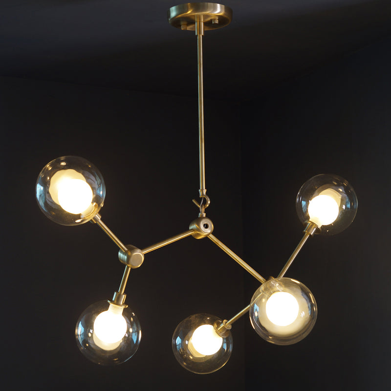 Murano Glass Globe Branch Chandelier Light Fixture