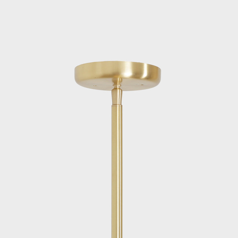 2 Globes Modern Brass Stem Pendant Chandelier Light Fixture