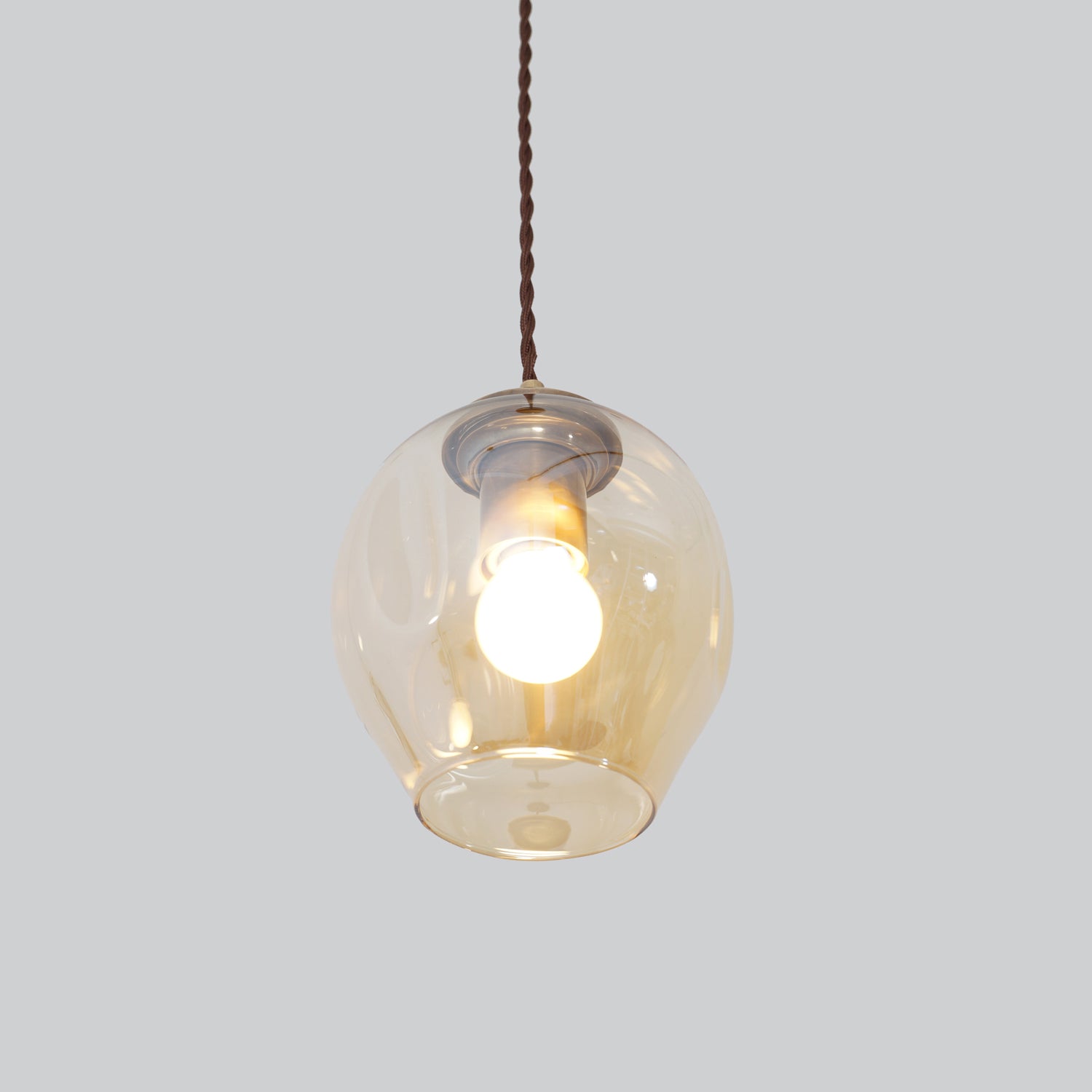 Modern Glass Globe Branching pendant - Doozie Light Studio