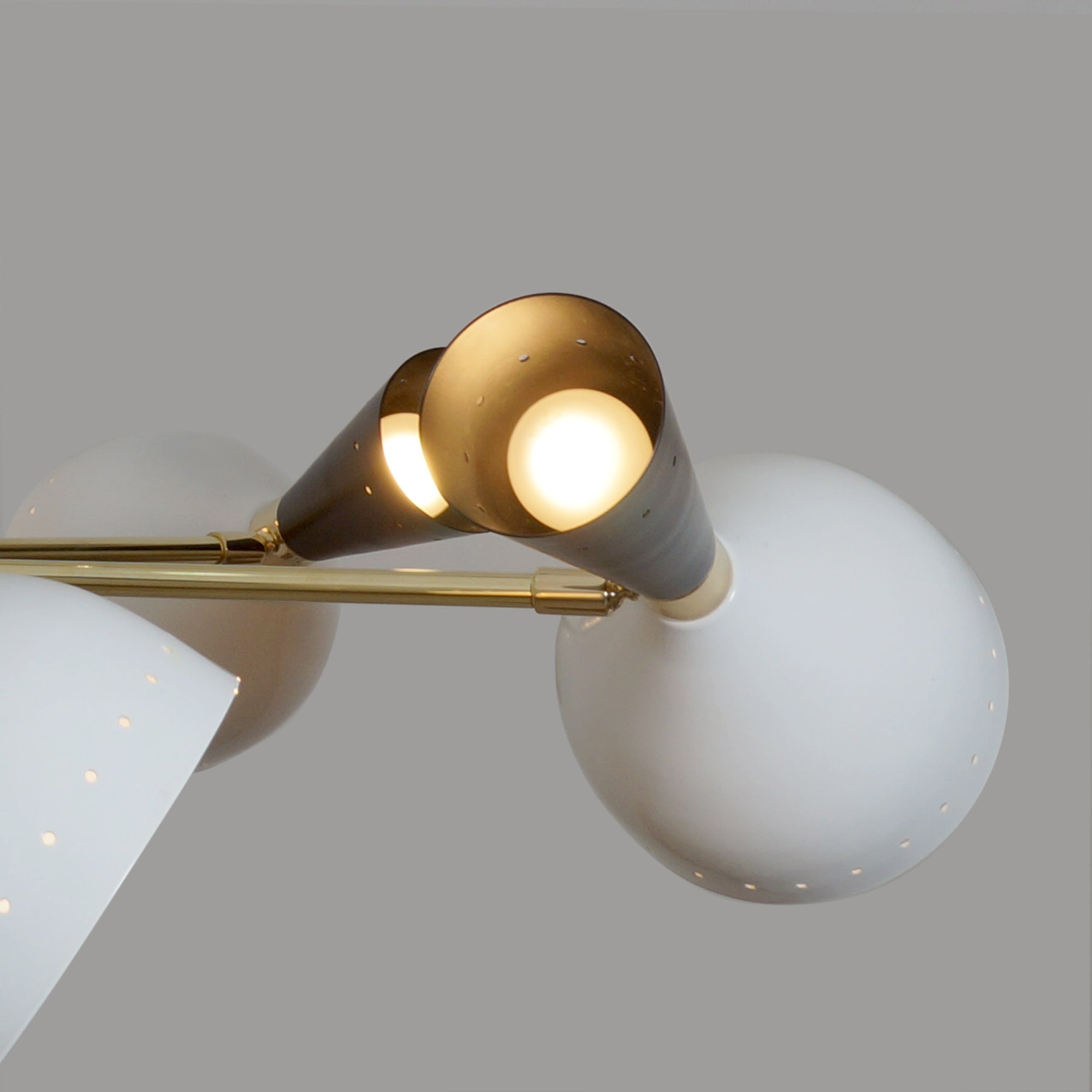 Modern Brass 12 Lights Diablo Chandelier - Doozie Light Studio