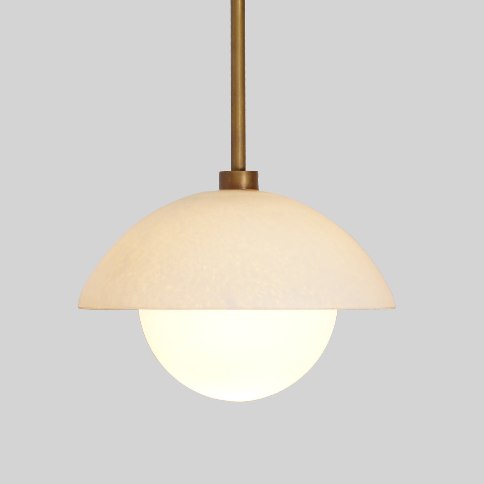 Contemporary Glass Dome Arc Globe Pendant 7" - Doozie Light Studio