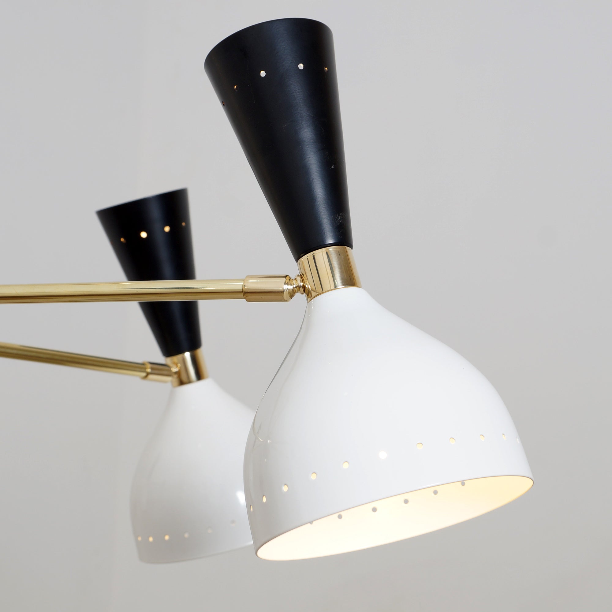 Modern Brass 12 Lights Diablo Chandelier - Doozie Light Studio