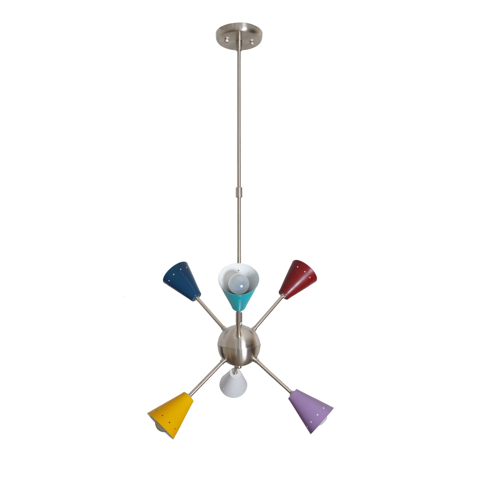 Stilnovo Multi Color Mid Century Sputnik Chandelier - Doozie Light Studio
