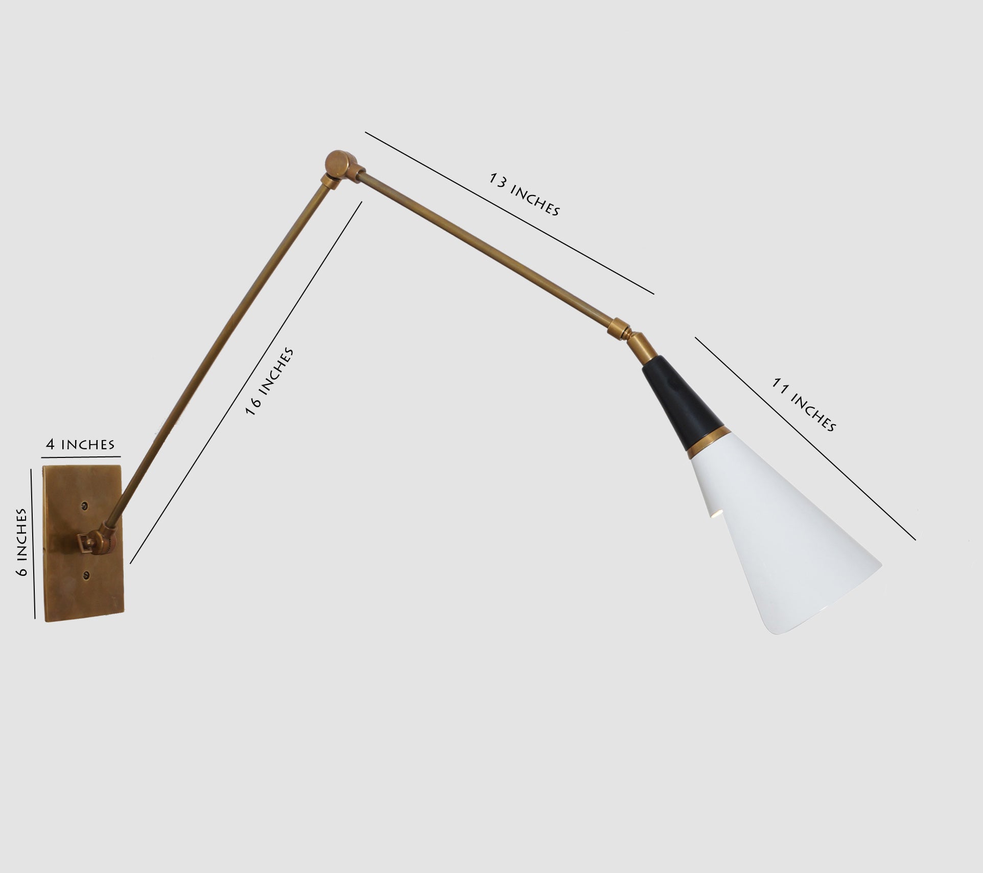 Articulating Adjustable ALSKA wall lamp - Doozie Light Studio