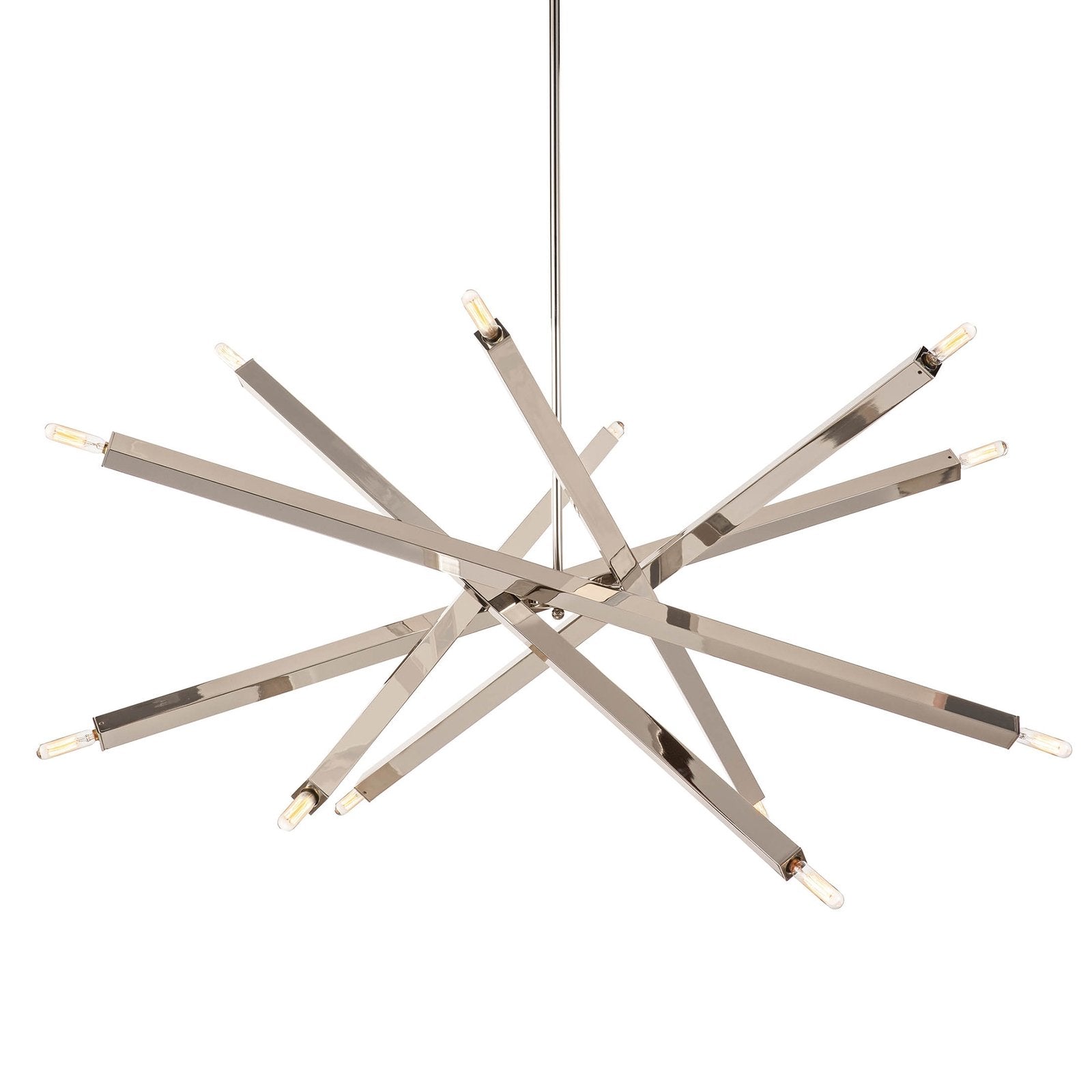 Spiral Modern Brass 12 Light Chandelier Fixture - Doozie Light Studio