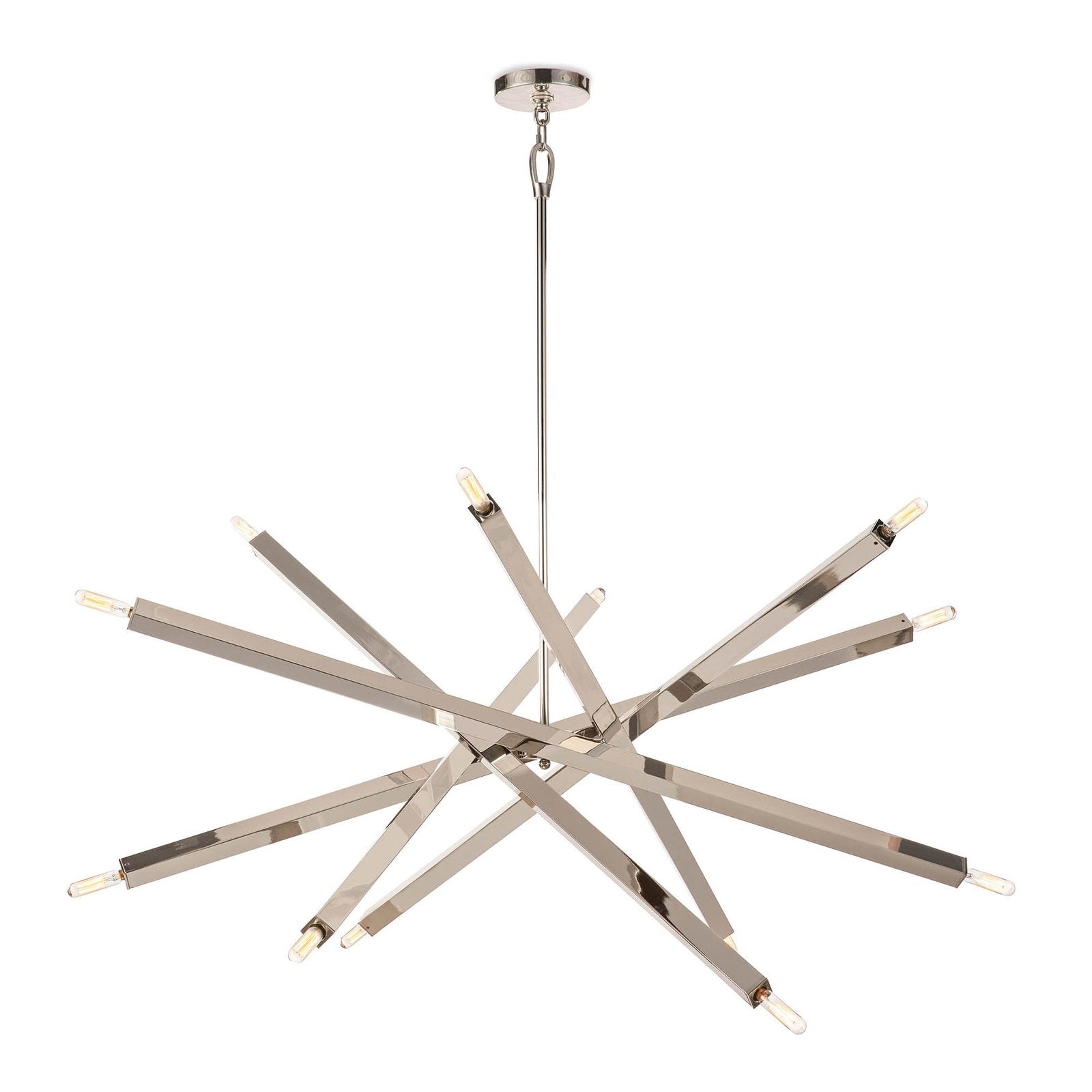Spiral Modern Brass 12 Light Chandelier Fixture - Doozie Light Studio