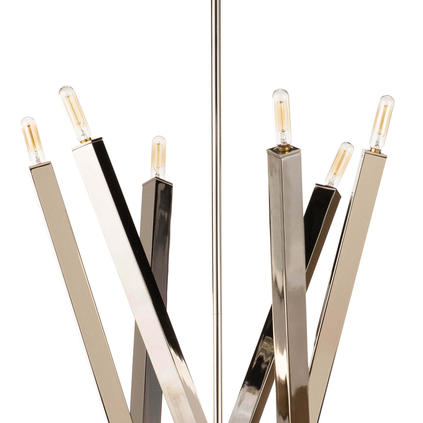 Spiral Modern Brass 12 Light Chandelier Fixture - Doozie Light Studio
