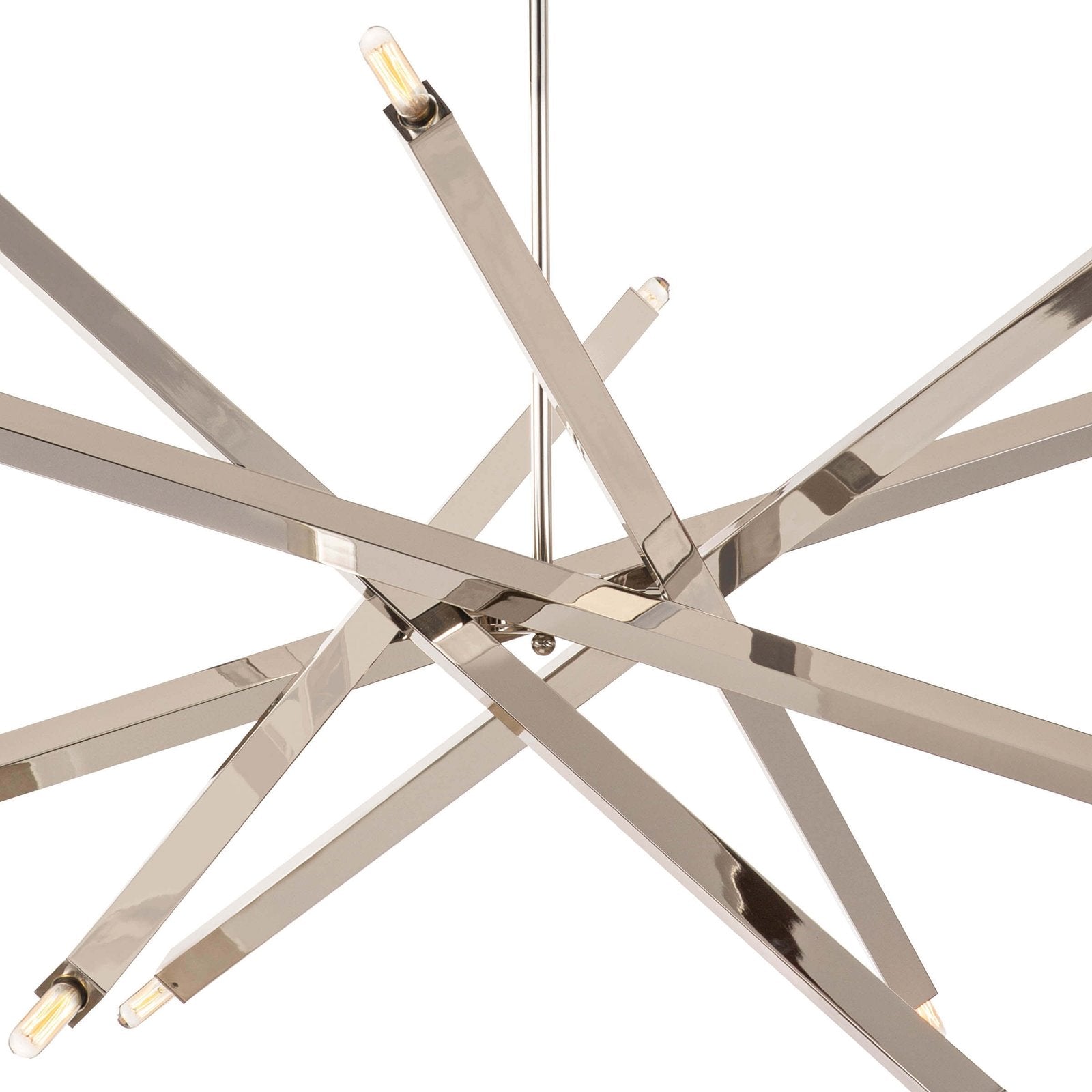 Spiral Modern Brass 12 Light Chandelier Fixture - Doozie Light Studio