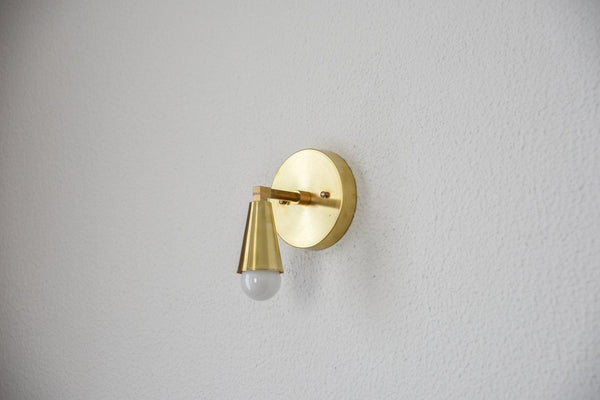 Wall Sconce Single Cone Light Vanity Lamp - Doozie Light Studio