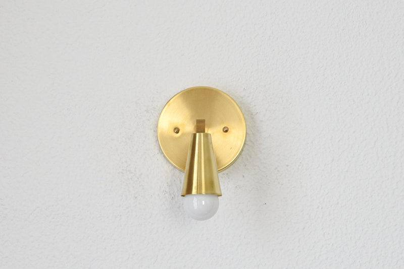 Wall Sconce Single Cone Light Vanity Lamp - Doozie Light Studio