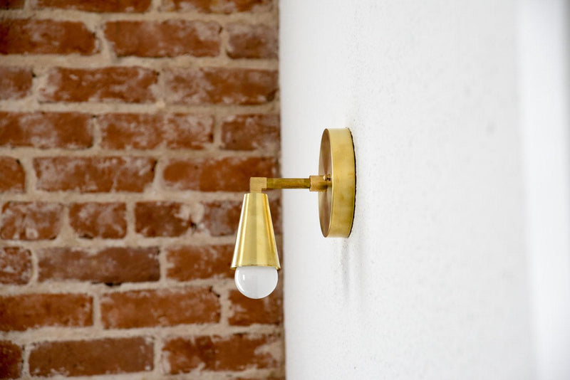 Wall Sconce Single Cone Light Vanity Lamp - Doozie Light Studio