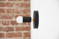 Modern Brass Wall Sconce Industrial Art Light - Doozie Light Studio