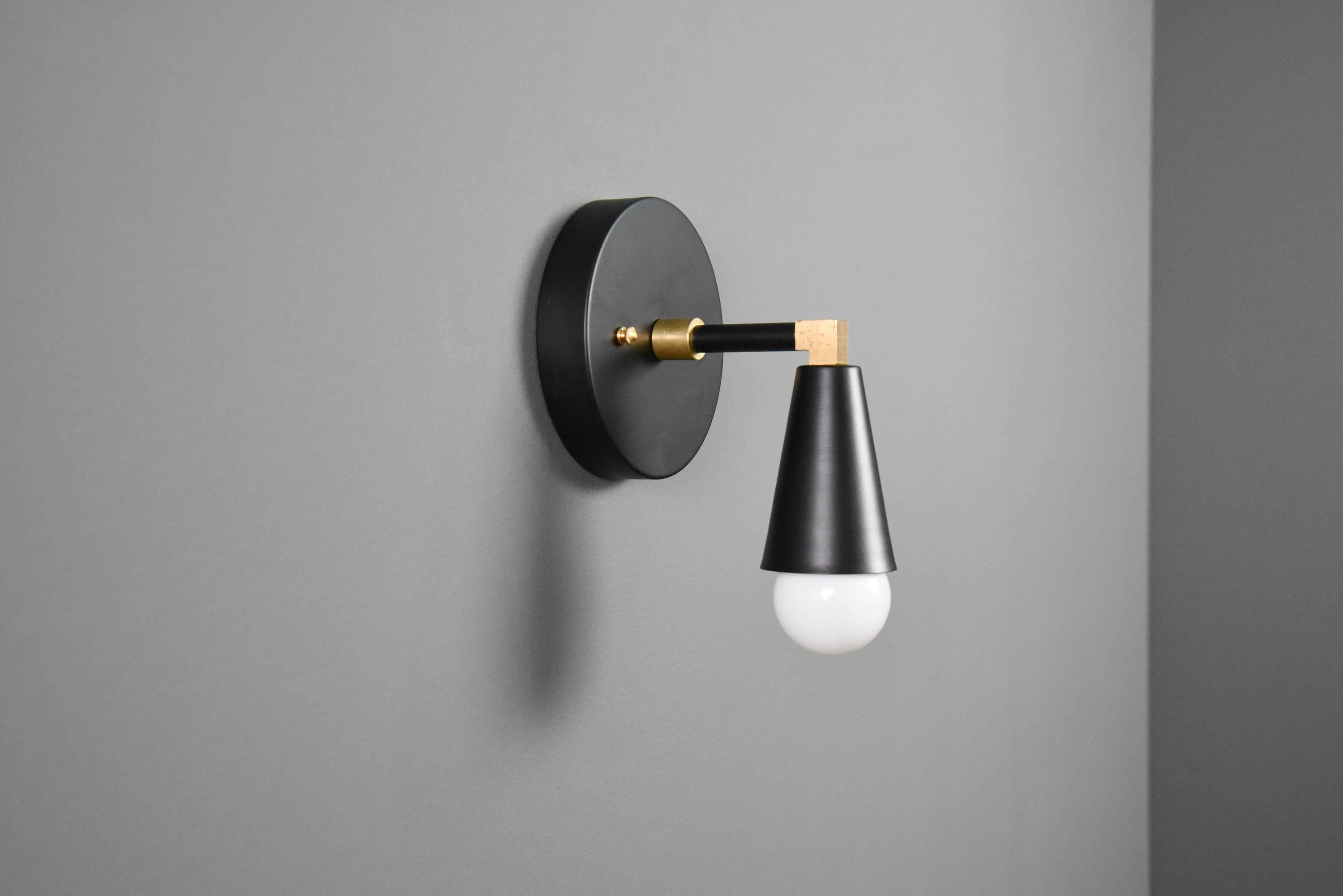 Wall Sconce Single Cone Light Vanity Lamp - Doozie Light Studio