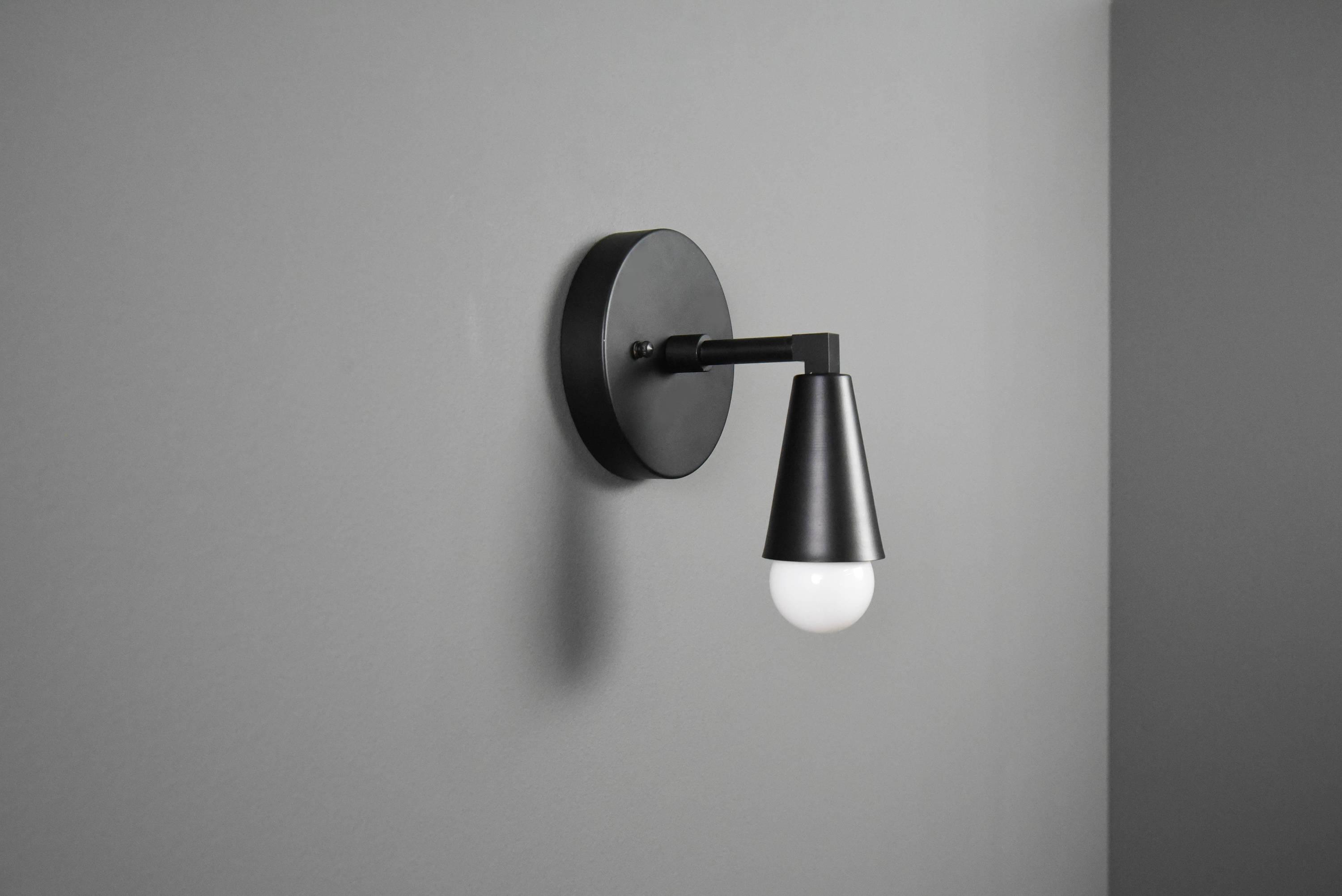 Wall Sconce Single Cone Light Vanity Lamp - Doozie Light Studio