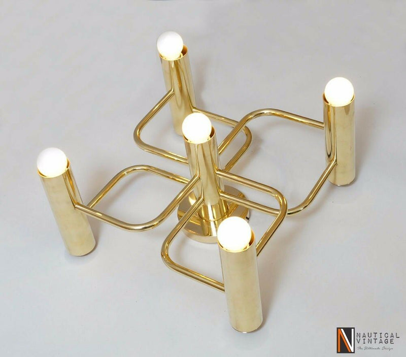 Contemporary Solid Brass Leola Wall Sconce Lamp Light Stairway Vanity Lamp
