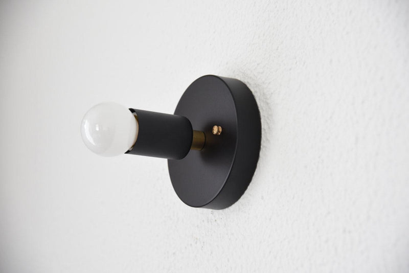 Modern Brass Wall Sconce Industrial Art Light - Doozie Light Studio