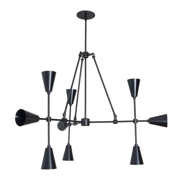 Trigon 9 - Brass Chandelier