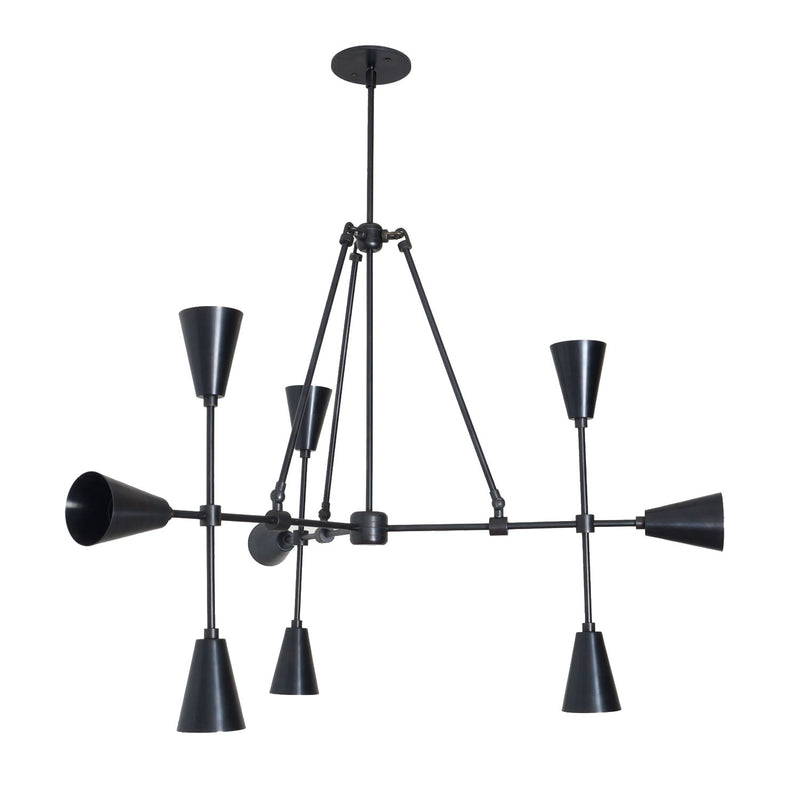Trigon 9 - Brass Chandelier