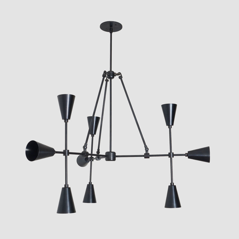 Trigon 9 - Brass Chandelier