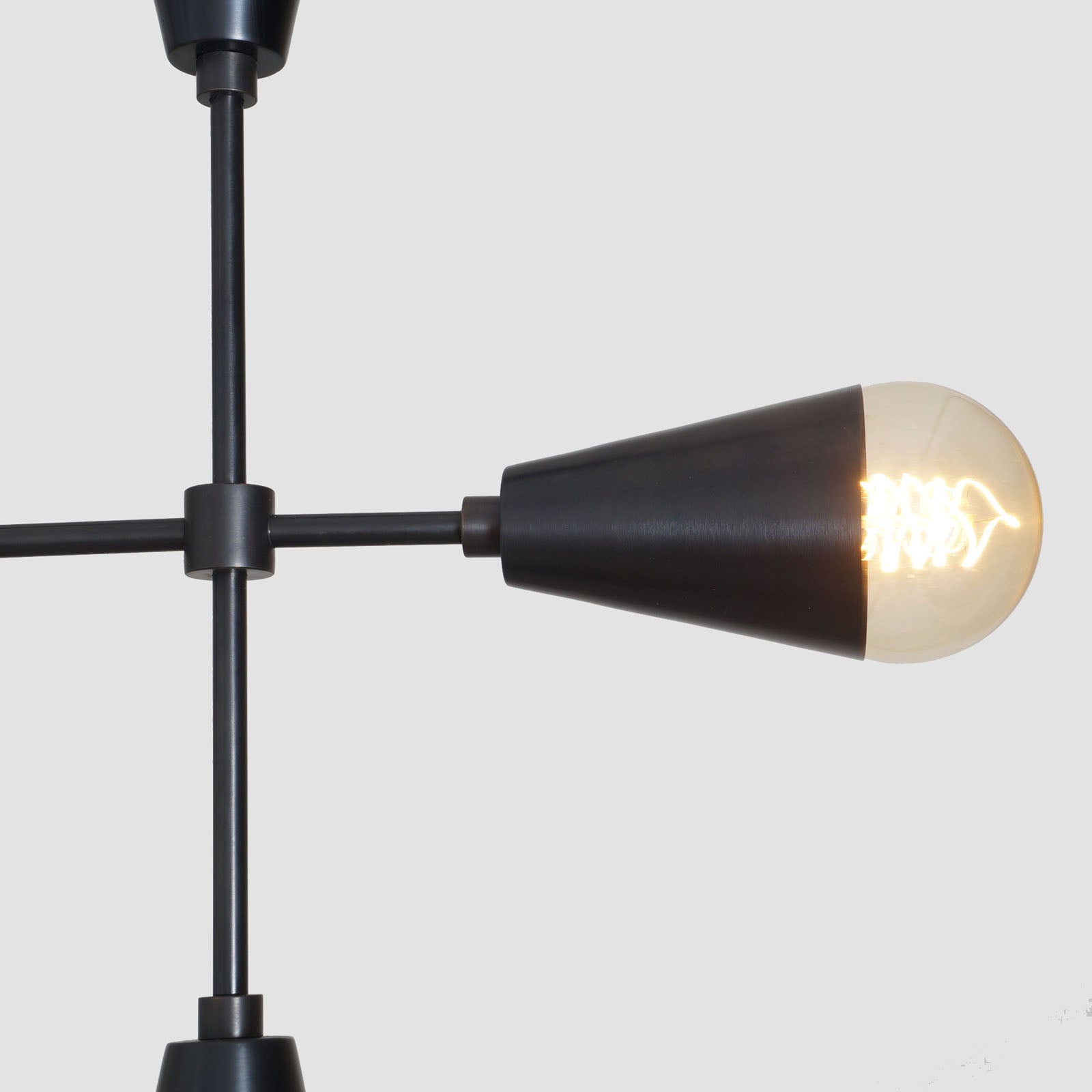 Trigon 9 - Brass Chandelier - Doozie Light Studio
