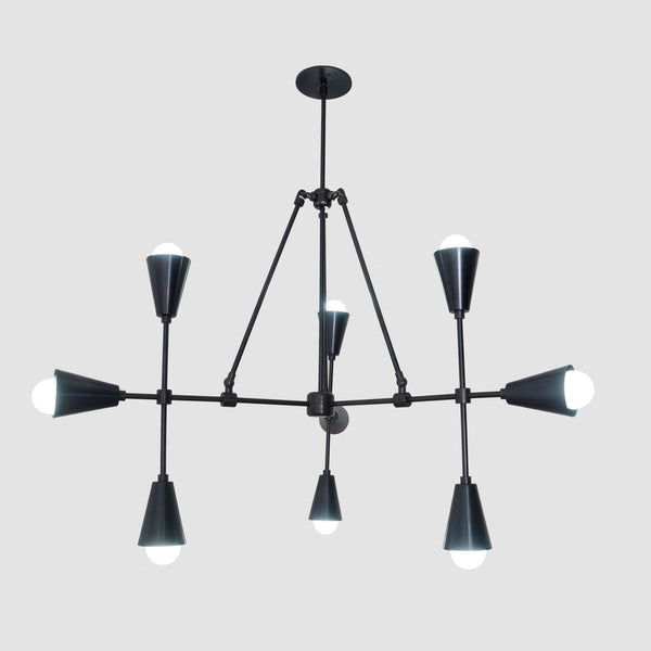 Trigon 9 - Brass Chandelier