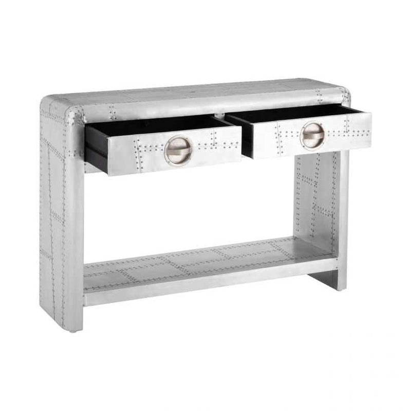 Aviator Silver Console Table
