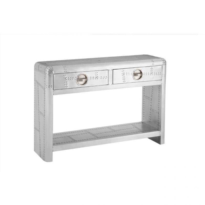 Aviator Silver Console Table
