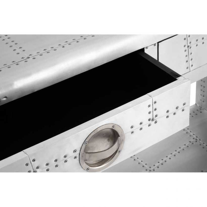 Aviator Silver Console Table