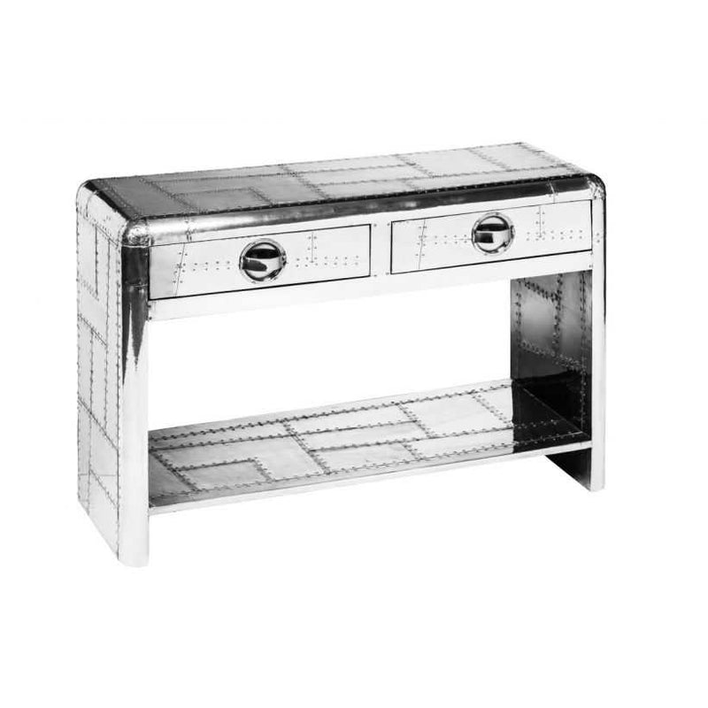 Aviator Silver Console Table
