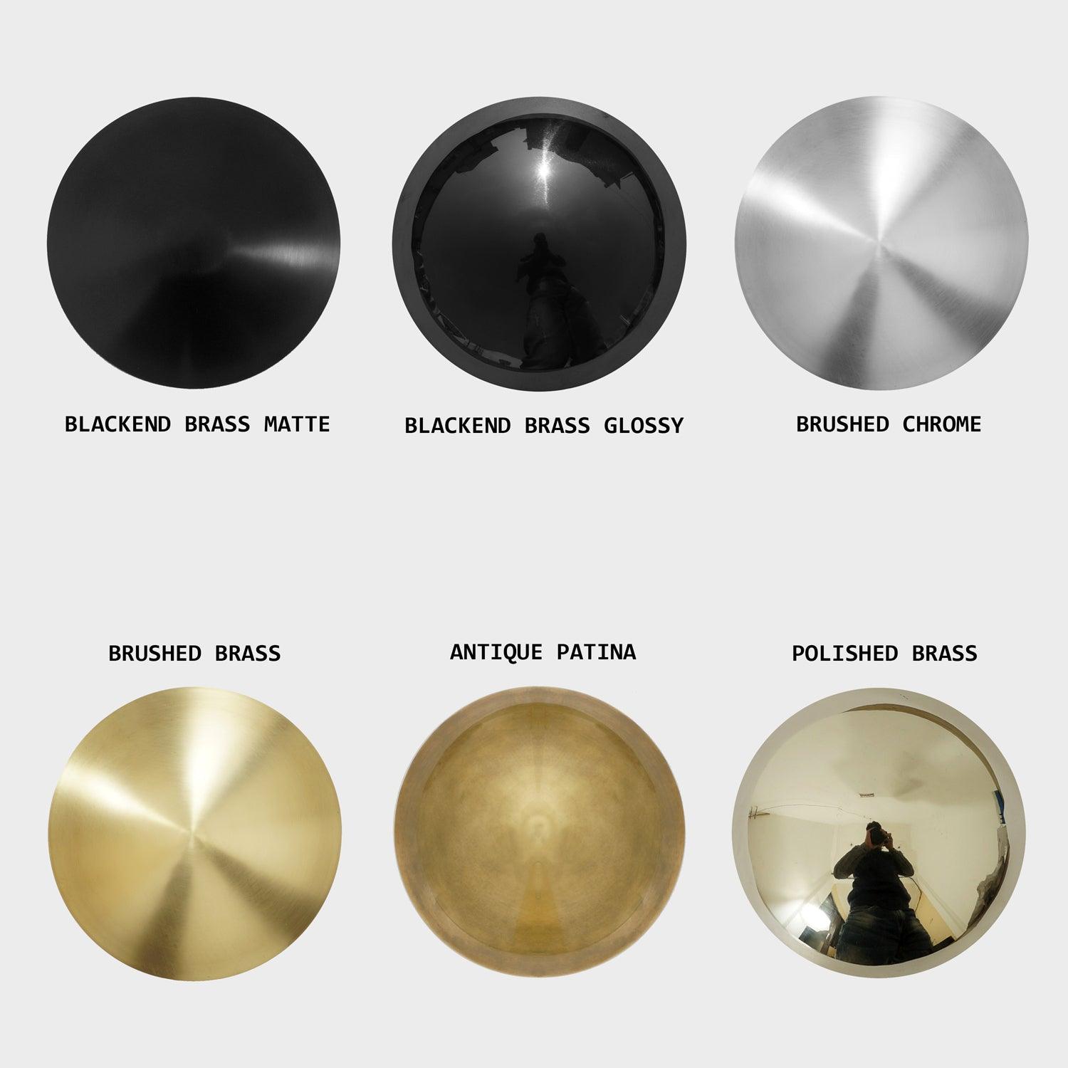 Sphere + Stem 7-Light Brass Chandelier + Semi-Flushmount - Doozie Light Studio