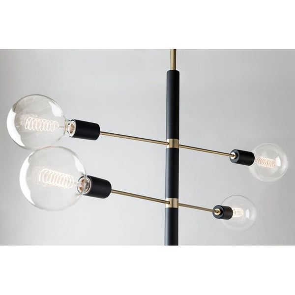 Candice 4-Light Sputnik Modern Linear Chandelier