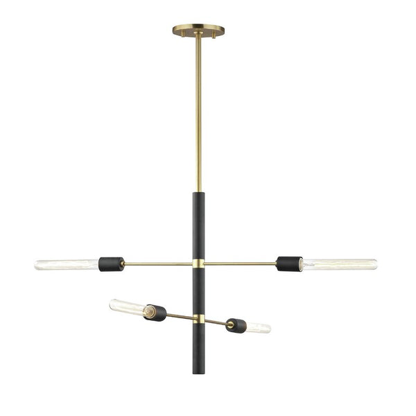 Candice 4-Light Sputnik Modern Linear Chandelier