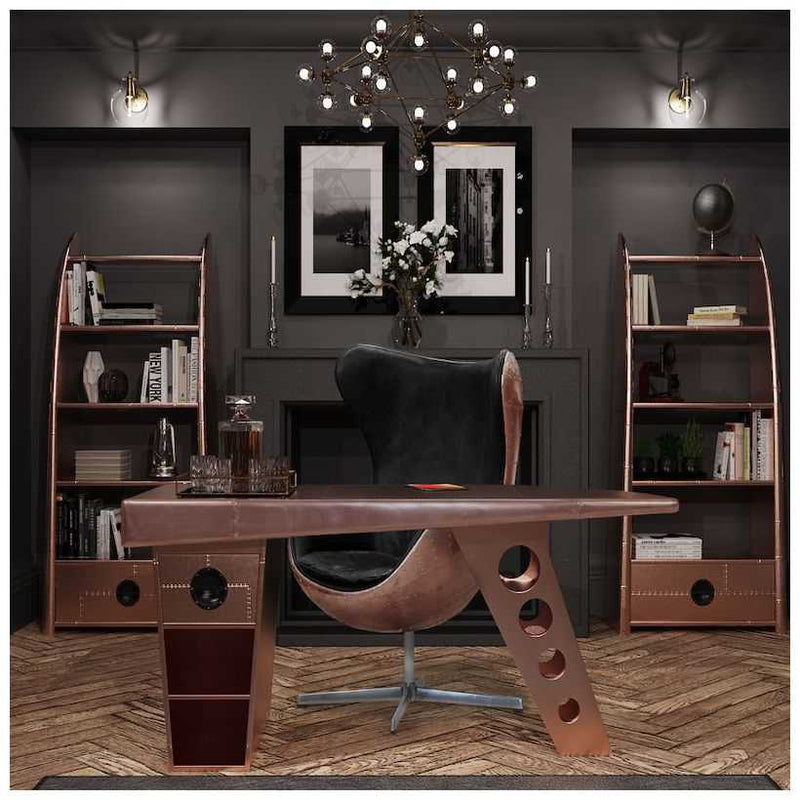 Copper Spitfire Wing Desk