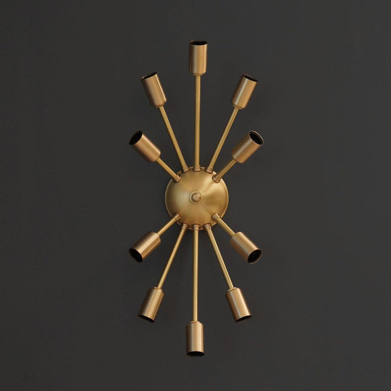 Classic 10 Arm Light Sputnik Light Wall Sconce Fixture - Doozie Light Studio
