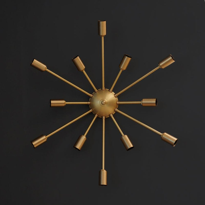 Classic 12 Arm Light Sputnik Light Wall Sconce Fixture -24"D - Doozie Light Studio