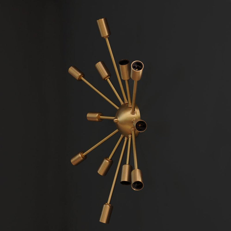 Classic 12 Arm Light Sputnik Light Wall Sconce Fixture -24"D - Doozie Light Studio