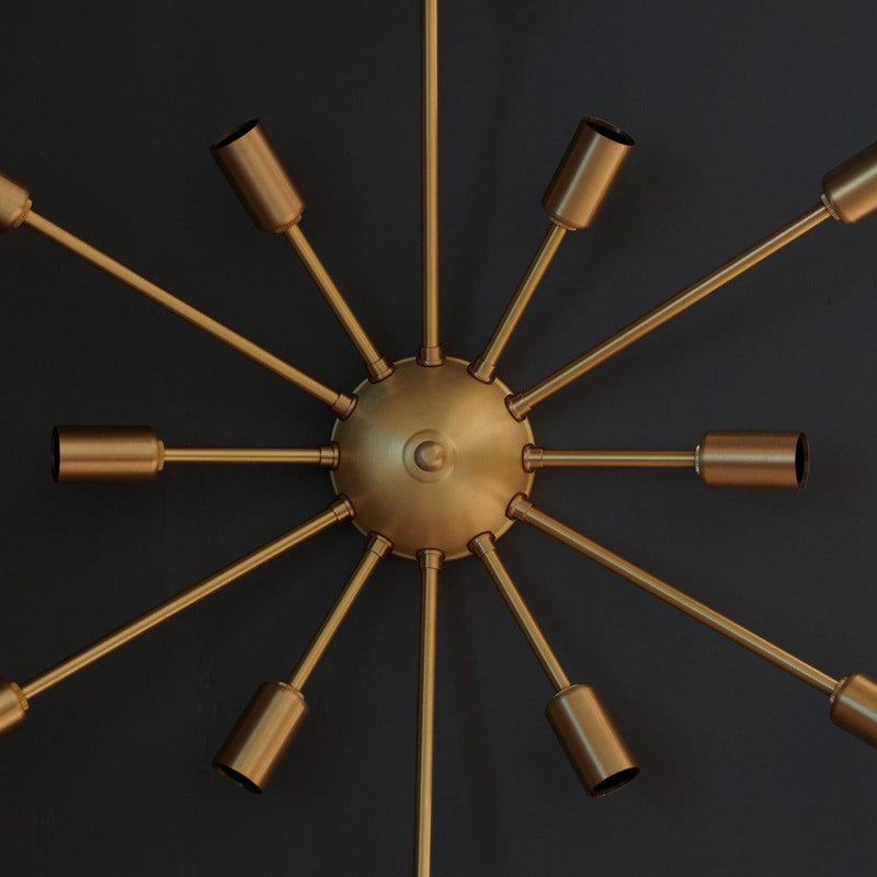 Classic 12 Arm Light Sputnik Light Wall Sconce Fixture -24"D - Doozie Light Studio