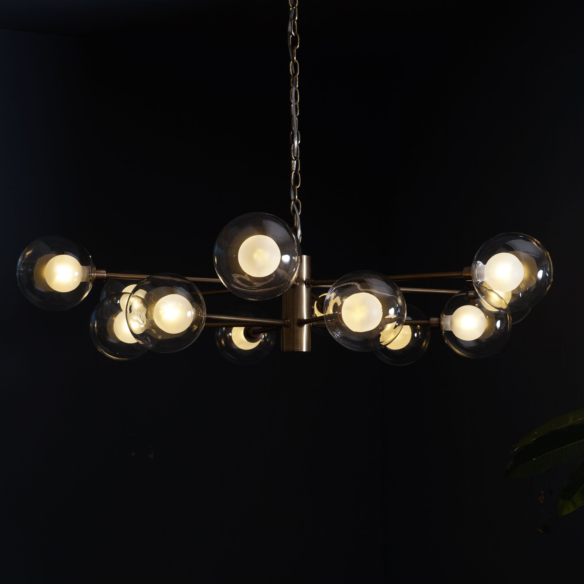 Karrington 12 Light Modern Brass Sputnik Chandelier Fixture - Doozie Light Studio