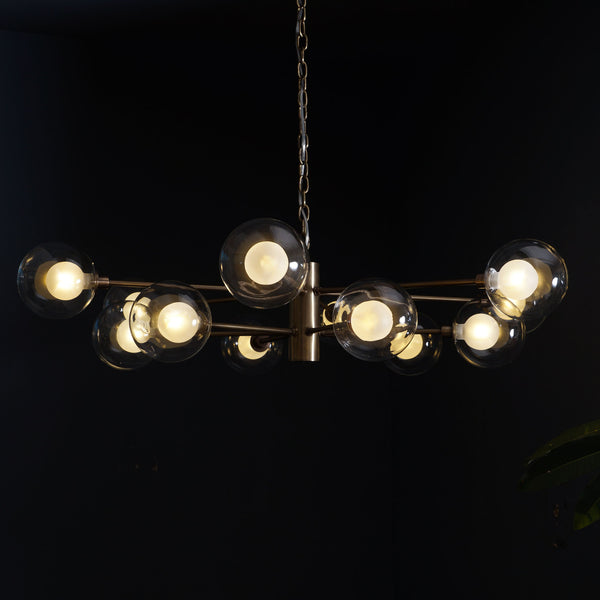 Karrington 12 Light Modern Brass Sputnik Chandelier Fixture
