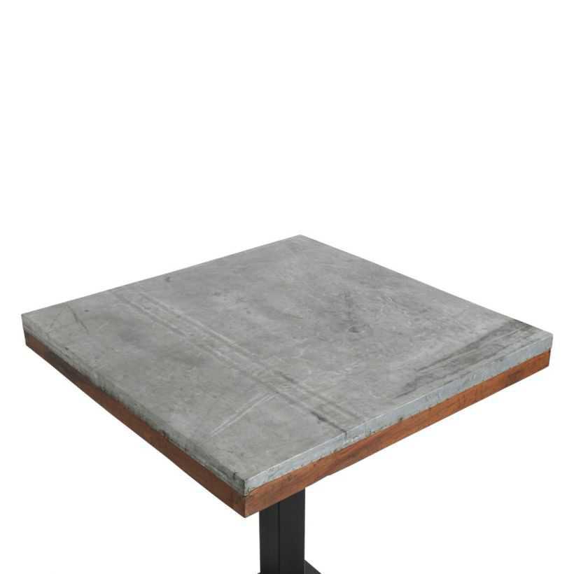 Zinc Topped Dining Table - Doozie Light Studio