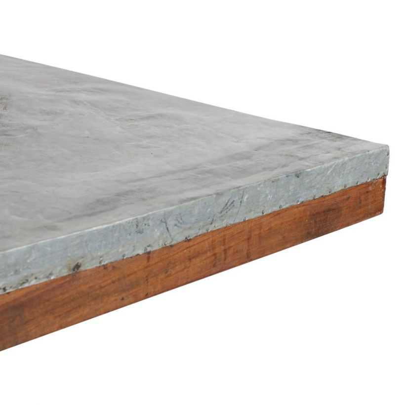 Zinc Topped Dining Table - Doozie Light Studio