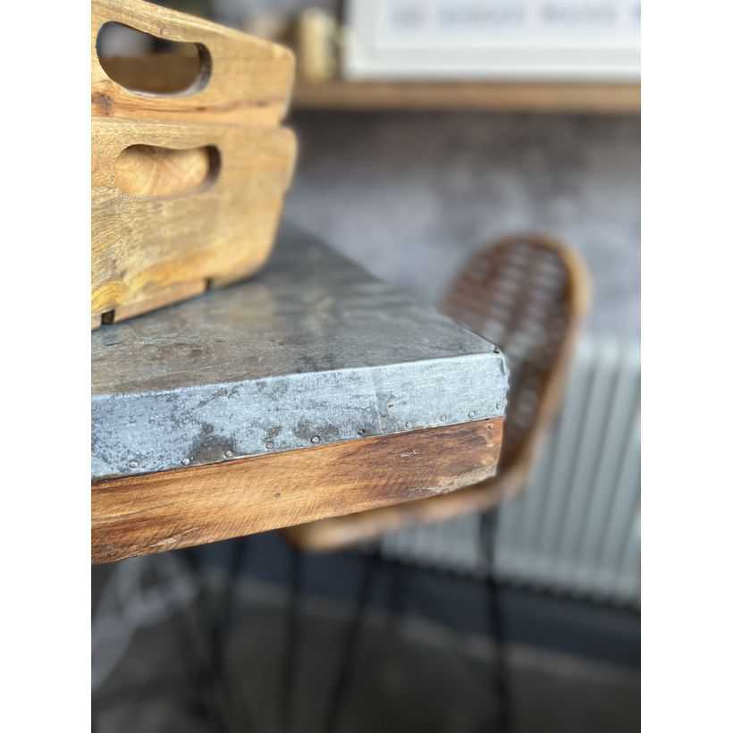 Zinc Topped Dining Table - Doozie Light Studio