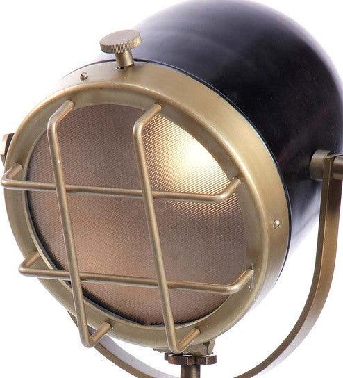 Brass Finish Rustic Tripod Table Lamp - Doozie Light Studio