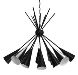 Modern Handmade Garland Sputnik Brass Chandelier - Black Brass