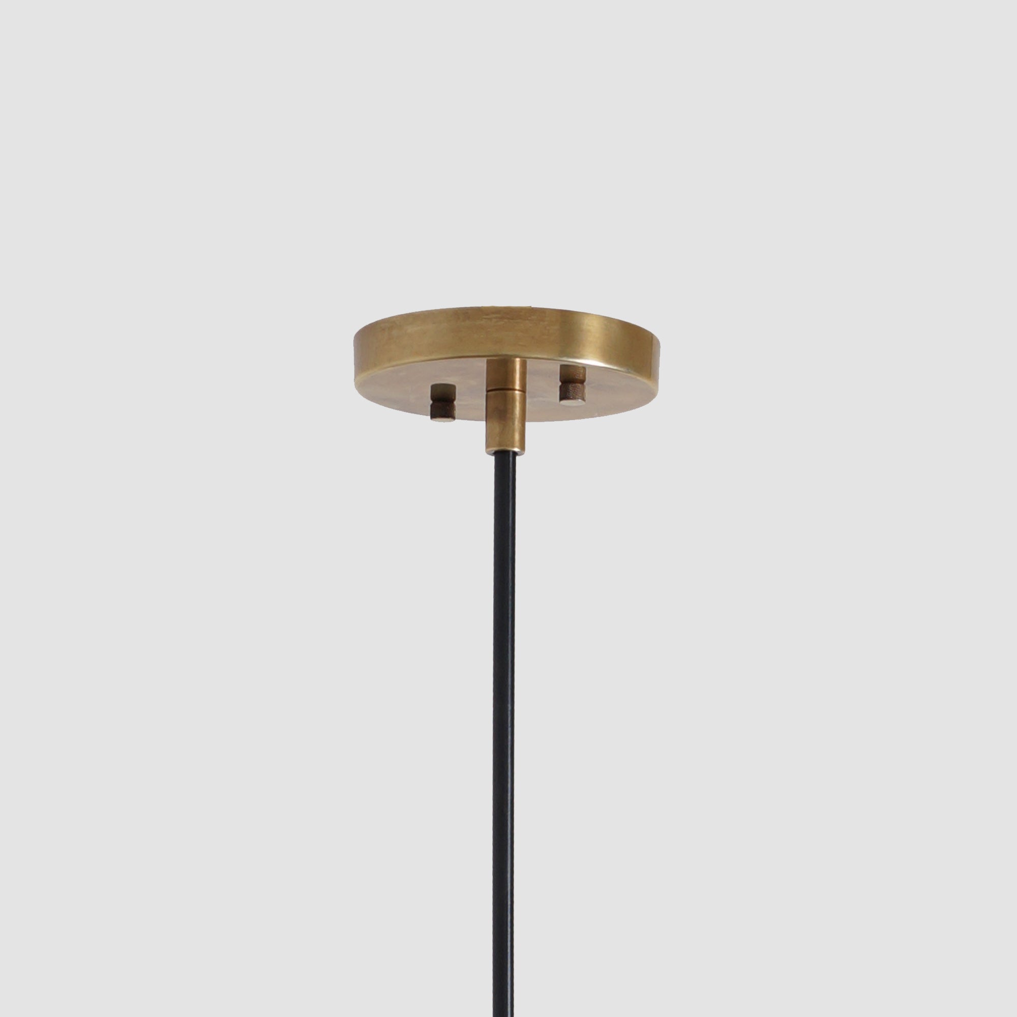 Double Shade Brass Counterweight Pendant Lamp - Doozie Light Studio