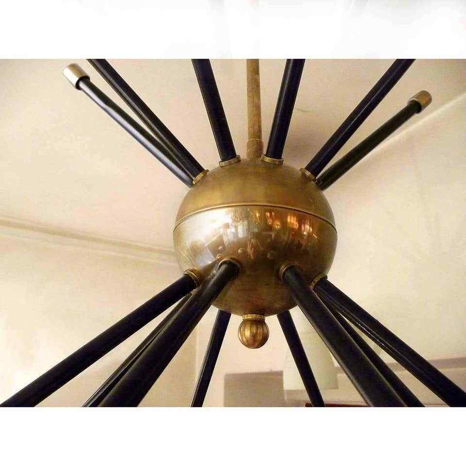 Mid Century Stilnovo Style Cluster Chandelier - Doozie Light Studio