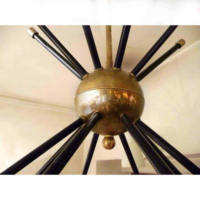Mid Century Stilnovo Style Cluster Chandelier